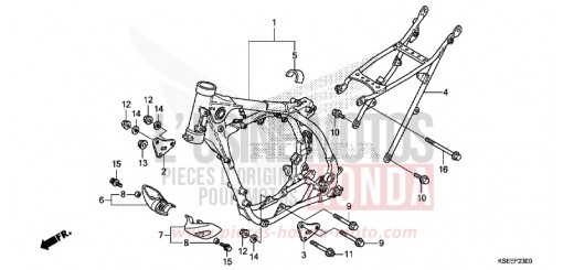 FRAME BODY CRF150RD de 2013